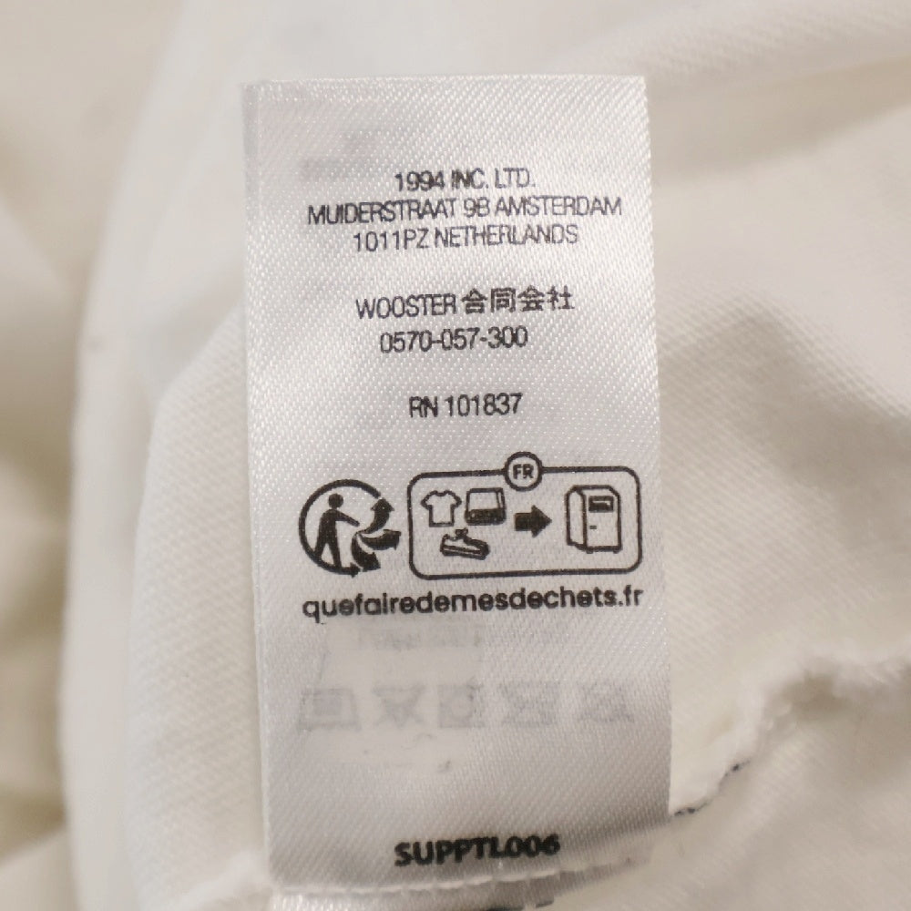 SUPREME(シュプリーム) 23AW Washed Script SS Tee ウォッシュド スクリプト刺繍ロゴ 半袖Tシャツ カットソー ホワイト