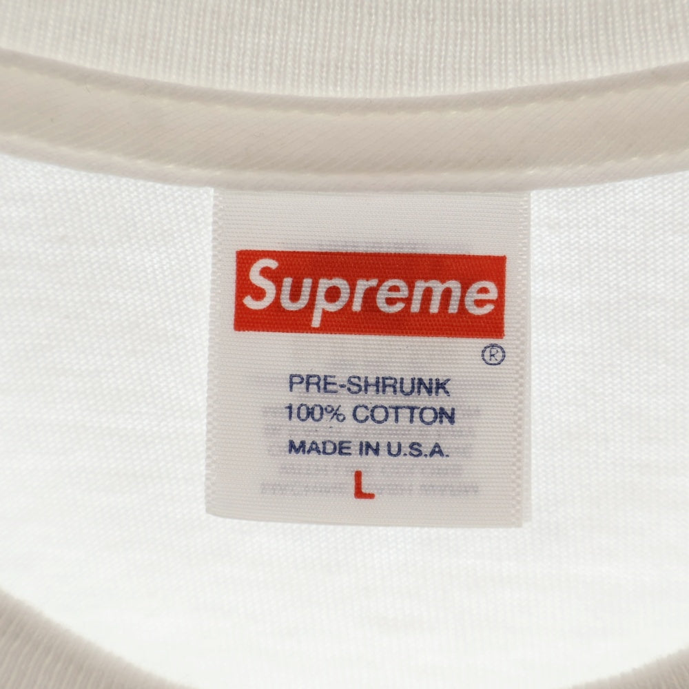 SUPREME(シュプリーム) 24SS Tunnel Tee トンネル プリント半袖Tシャツ カットソー ホワイト