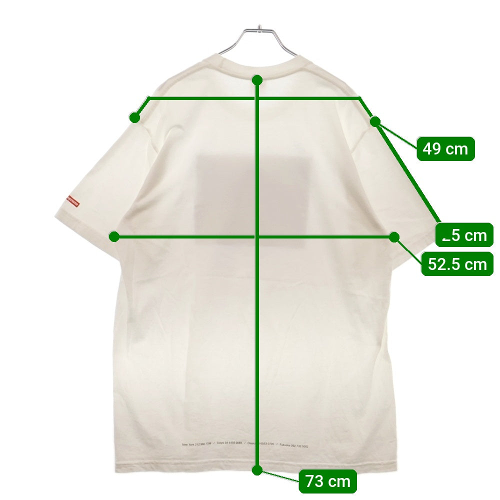 SUPREME(シュプリーム) 24SS Tunnel Tee トンネル プリント半袖Tシャツ カットソー ホワイト