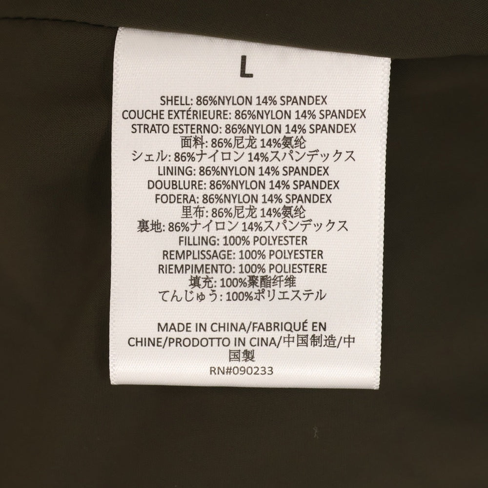 FEAR OF GOD ESSENTIALS(フィアオブゴッド エッセンシャルズ) PUFFER JACKET バックロゴ パフィージャケット カーキ