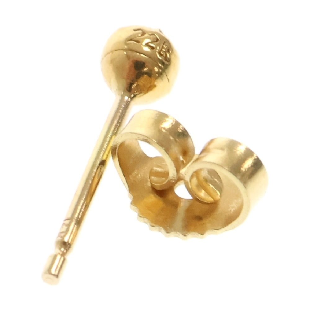 CHROME HEARTS(クロムハーツ) 22K STUD CRS BALL MINI ミニクロスボールスタッドピアス ピアス