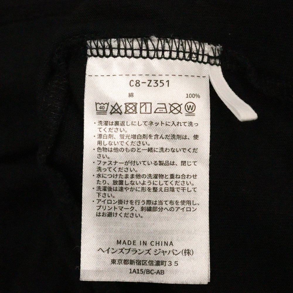WTAPS(ダブルタップス) 24AW ×Champion Academy S/S T-Shirts フロント刺繍ロゴ 半袖Tシャツ カットソー ブラック C8-Z351