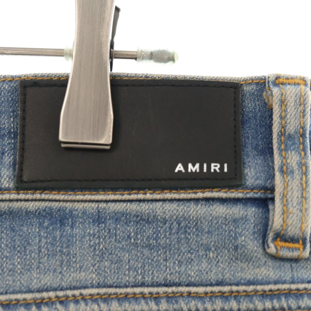 AMIRI(アミリ) サイドボタン フレア デニムパンツ インディゴ