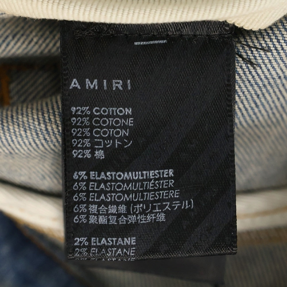 AMIRI(アミリ) サイドボタン フレア デニムパンツ インディゴ