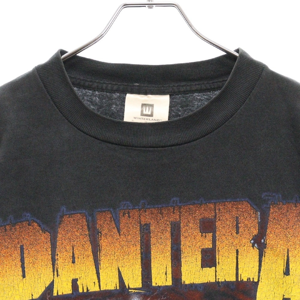 VINTAGE(ヴィンテージ) 90's PANTERA COWBOY FROM HELL WIN パンテラ カウボーイ プリント半袖Tシャツ カットソー ブラック