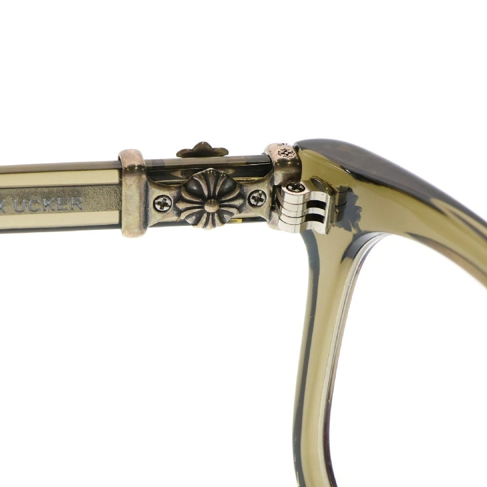 CHROME HEARTS(クロムハーツ) COX UCKER CHクロステンプル ウェリントン サングラス アイウェア クリア/シルバー