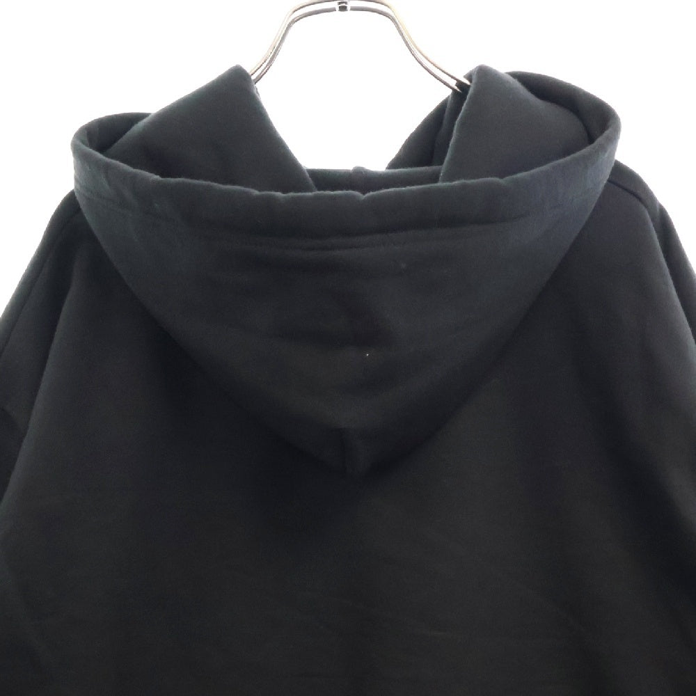 CHROME HEARTS(クロムハーツ) SWTSHRT PLVR 袖英字プリントプルオーバーパーカー ブラック