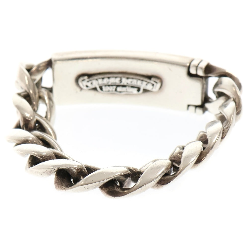 CHROME HEARTS(クロムハーツ) ID FLORAL CRS フローラルクロスIDクラシックリンク ブレスレット 11リンク シルバー BCA164