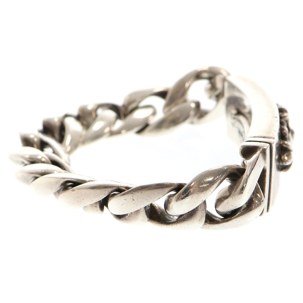 CHROME HEARTS(クロムハーツ) ID FLORAL CRS フローラルクロスIDクラシックリンク ブレスレット 11リンク シルバー BCA164