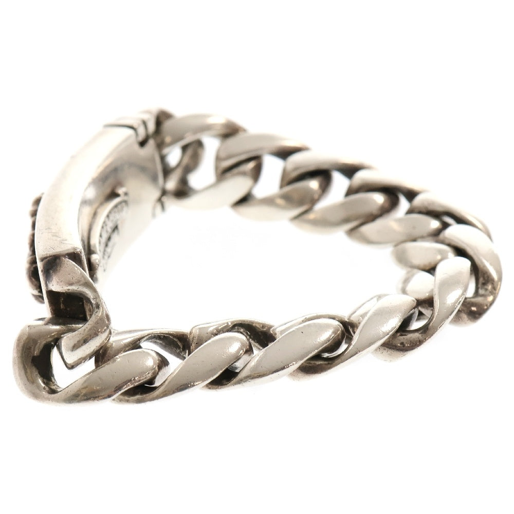 CHROME HEARTS(クロムハーツ) ID FLORAL CRS フローラルクロスIDクラシックリンク ブレスレット 11リンク シルバー BCA164
