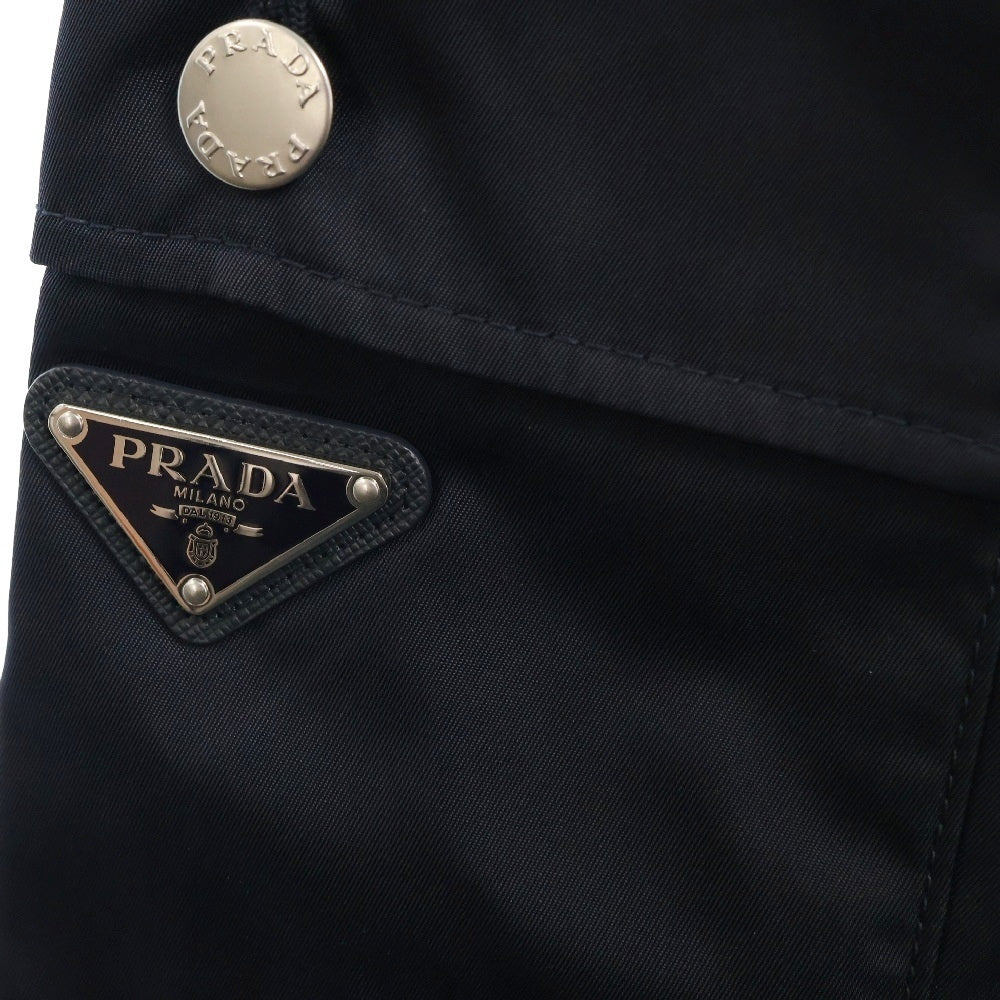 PRADA(プラダ) RE-NYLON リナイロン 三角ロゴプレート付き ナイロンカーゴパンツ ネイビー SPH243 S231 1WQ8