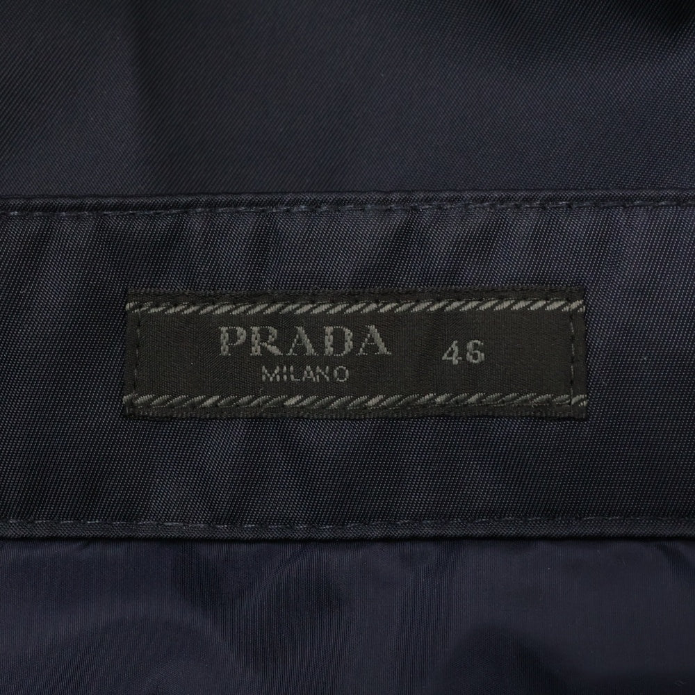 PRADA(プラダ) RE-NYLON リナイロン 三角ロゴプレート付き ナイロンカーゴパンツ ネイビー SPH243 S231 1WQ8