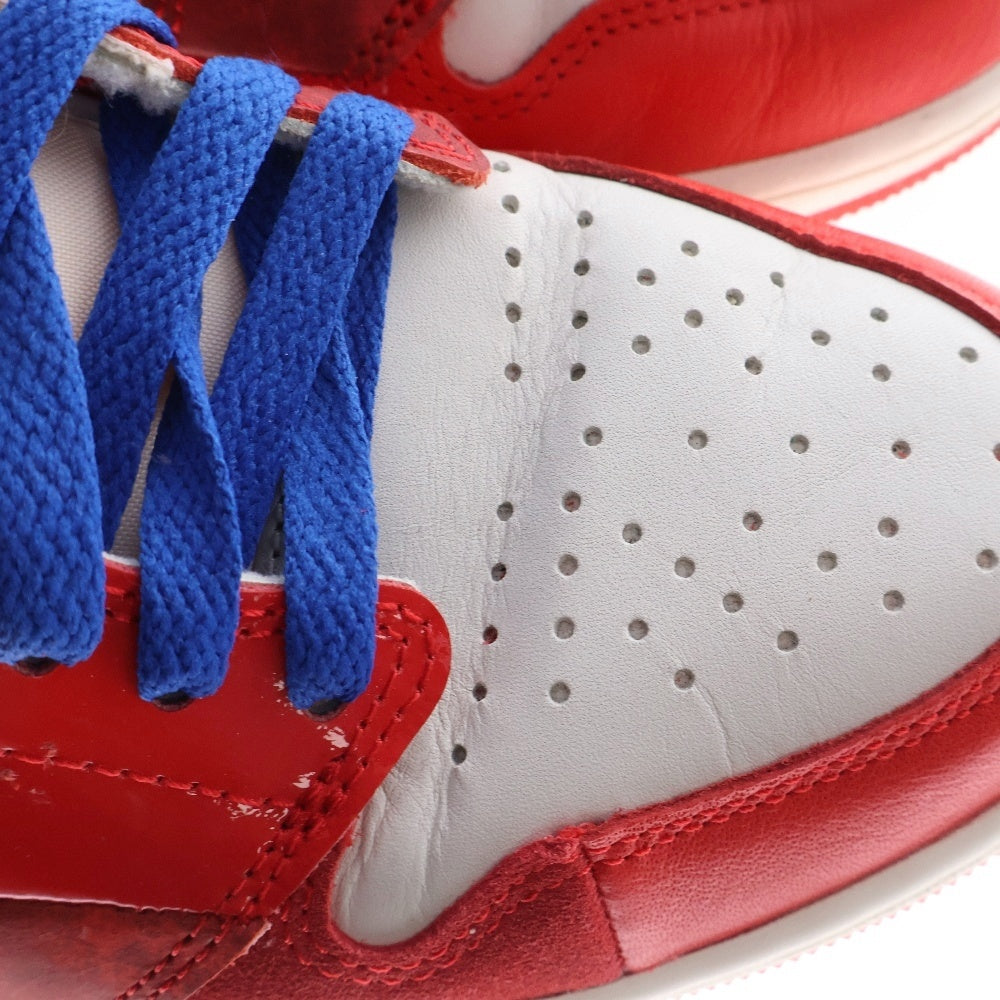 NIKE(ナイキ) AIR JORDAN 1 RETRO HIGH OG DV1748-601 エアジョーダン1 レトロハイ オリジンストーリー ハイカットスニーカー レッド/ホワイト US9.5/27.5cm