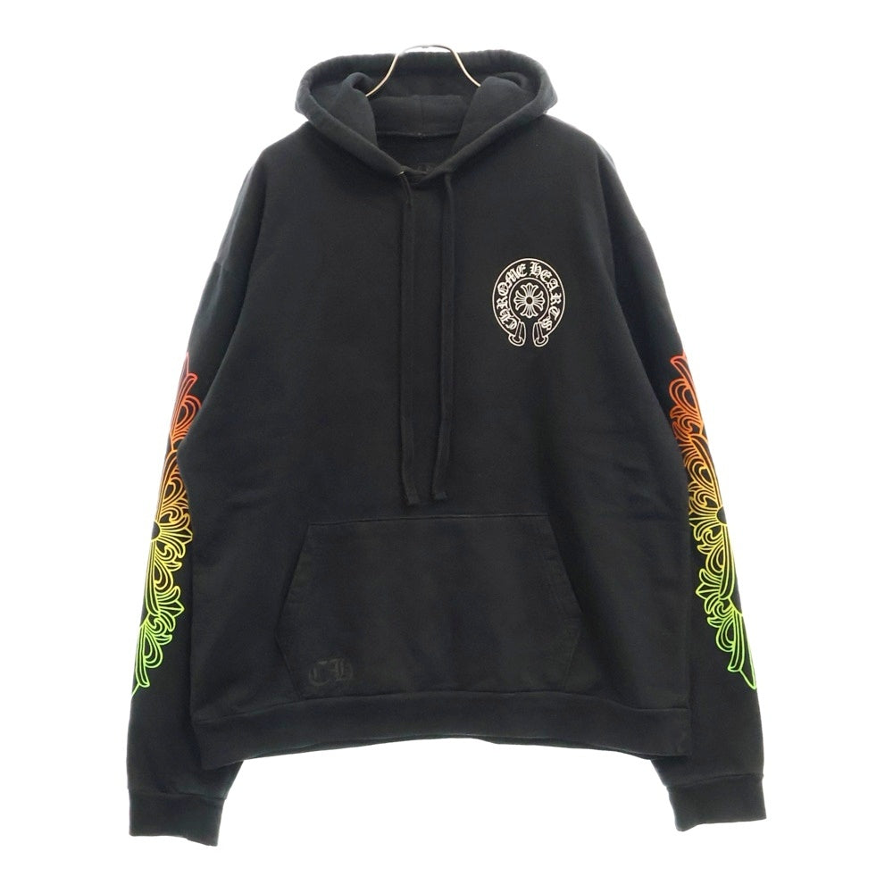 CHROME HEARTS(クロムハーツ) SWTSHRT PLVR グラデーションサークルプリントプルオーバーパーカー ブラック/マルチカラー