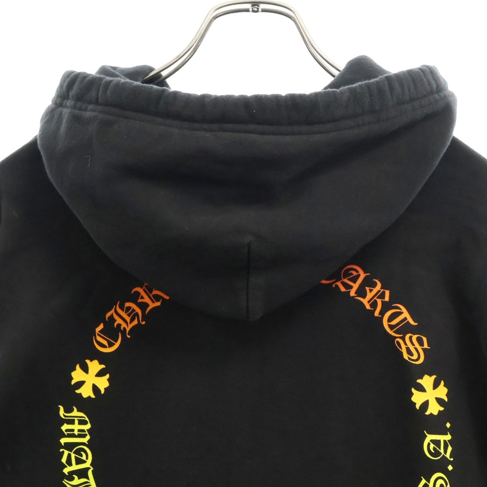 CHROME HEARTS(クロムハーツ) SWTSHRT PLVR グラデーションサークルプリントプルオーバーパーカー ブラック/マルチカラー