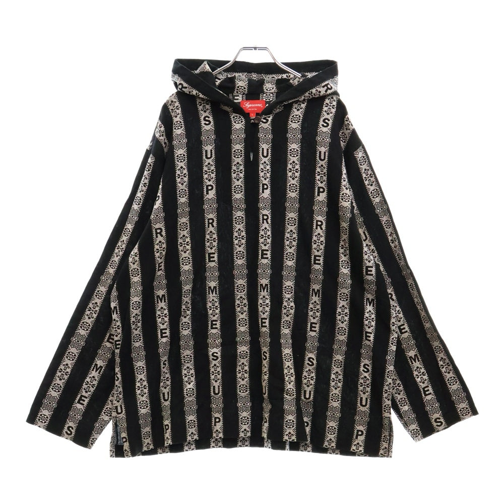 SUPREME(シュプリーム) 22SS Baja Hooded Shirt バハ フーデッド 長袖 シャツ メキシカン パーカー ブラック