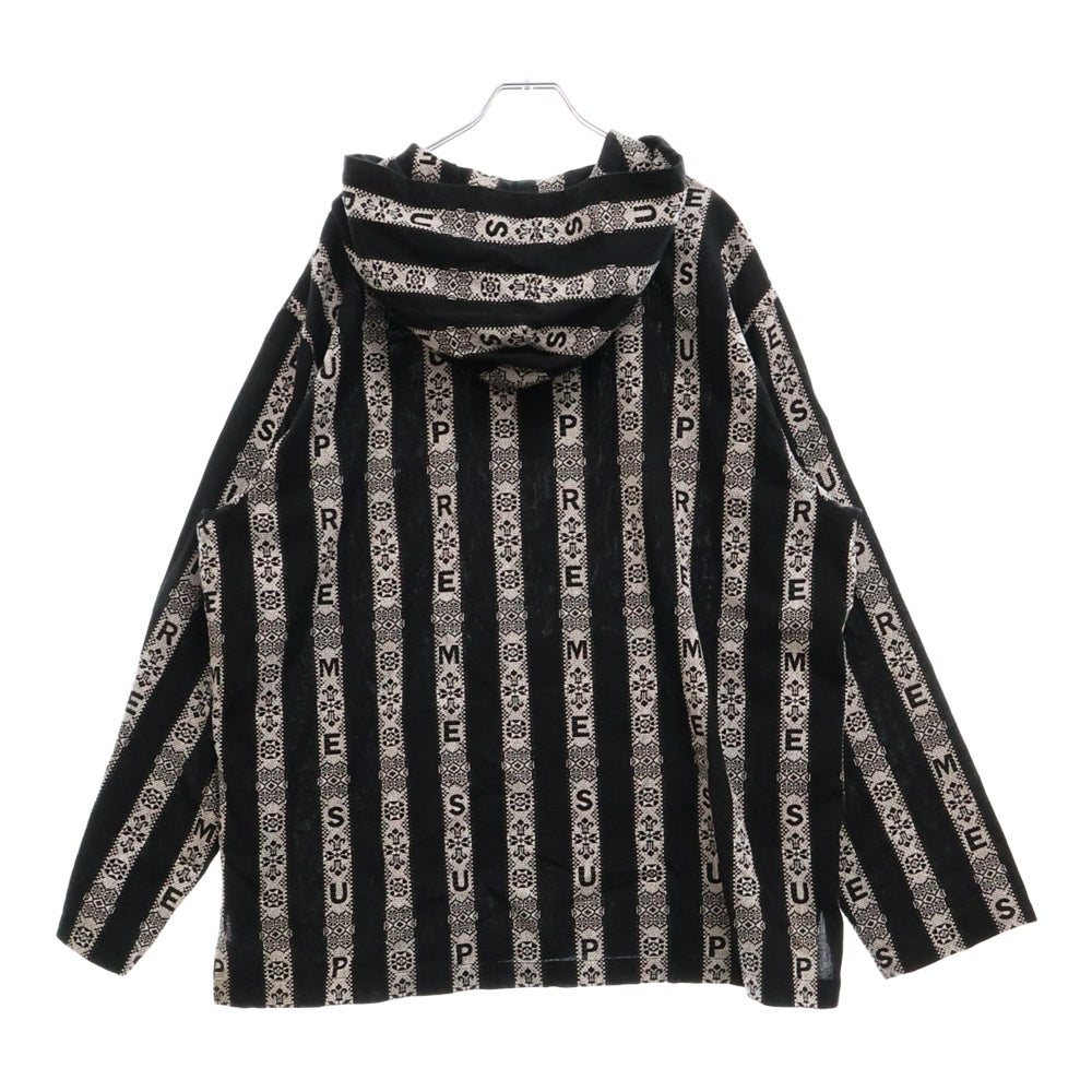 SUPREME(シュプリーム) 22SS Baja Hooded Shirt バハ フーデッド 長袖 シャツ メキシカン パーカー ブラック