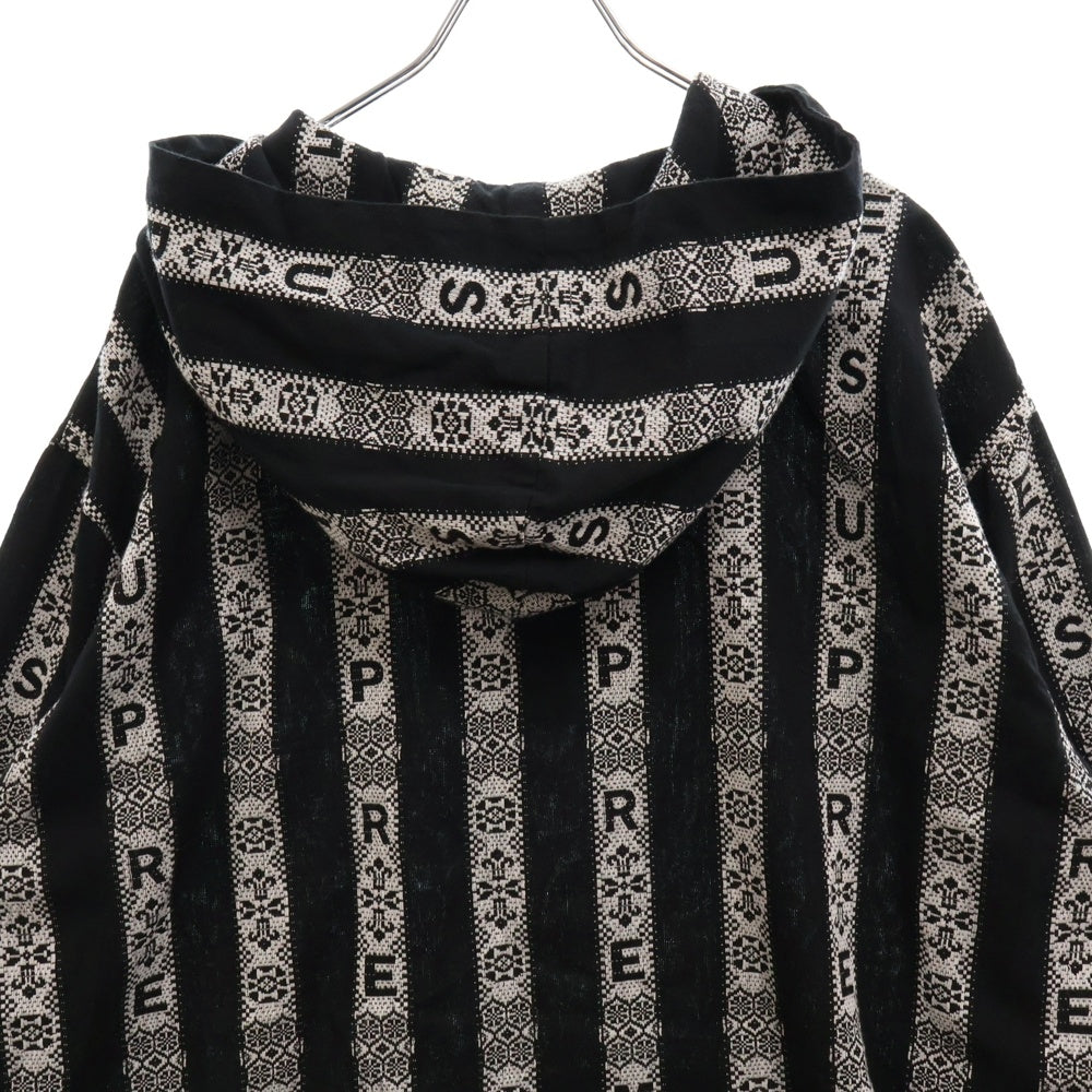 SUPREME(シュプリーム) 22SS Baja Hooded Shirt バハ フーデッド 長袖 シャツ メキシカン パーカー ブラック