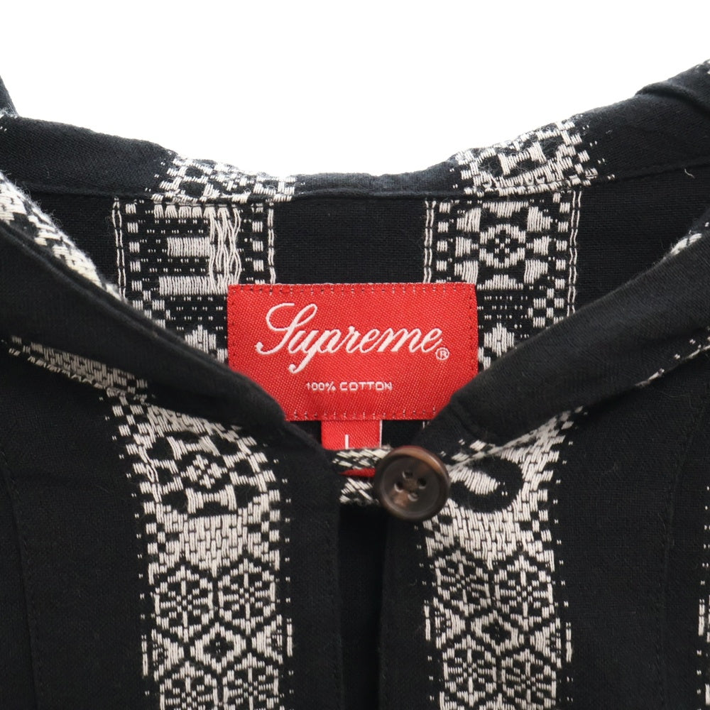 SUPREME(シュプリーム) 22SS Baja Hooded Shirt バハ フーデッド 長袖 シャツ メキシカン パーカー ブラック