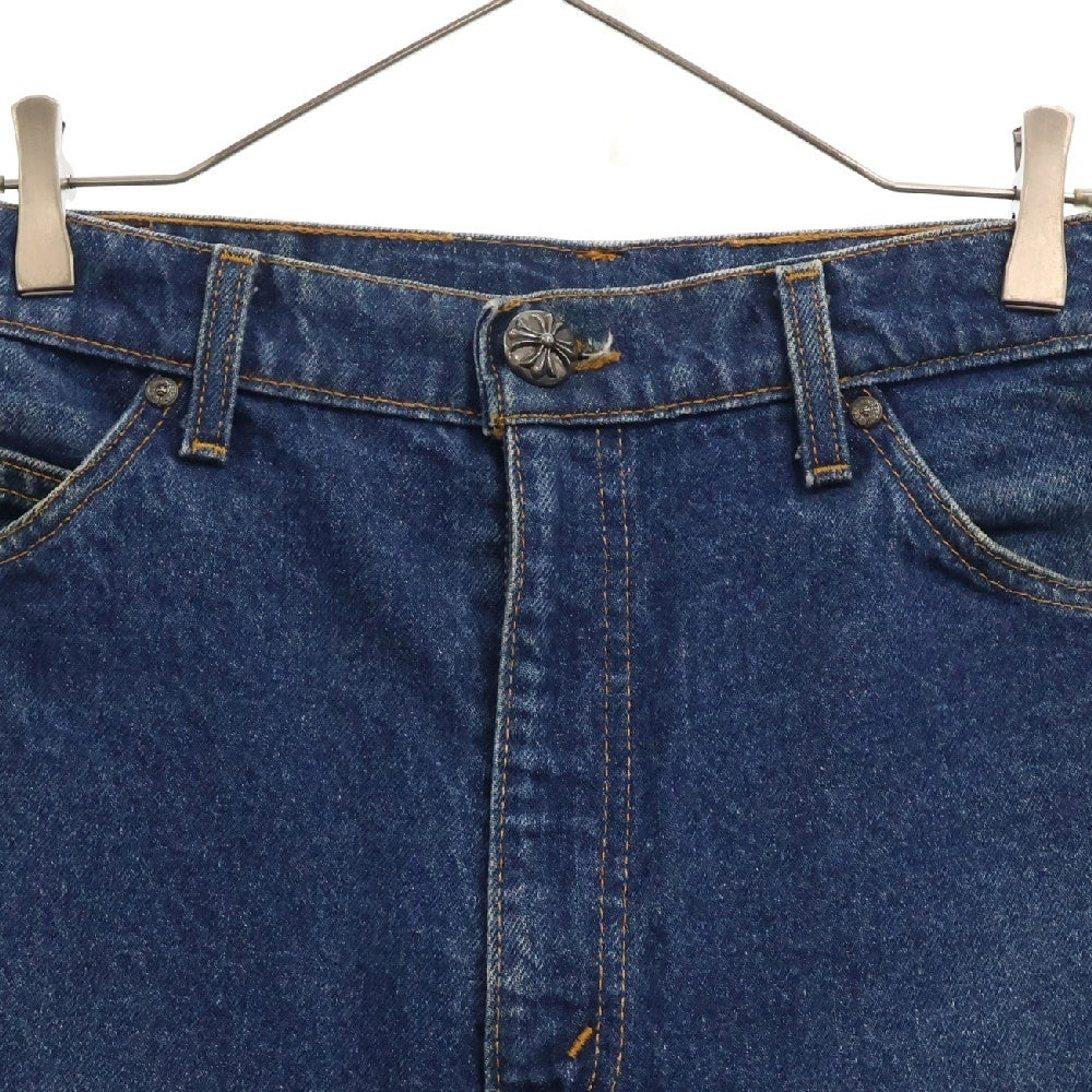 CHROME HEARTS(クロムハーツ) ×LEVI'S 517 U VNTG JEAN リーバイス517 ヴィンテージ クロスパッチ デニムパンツ パッチ インディゴ/シルバー