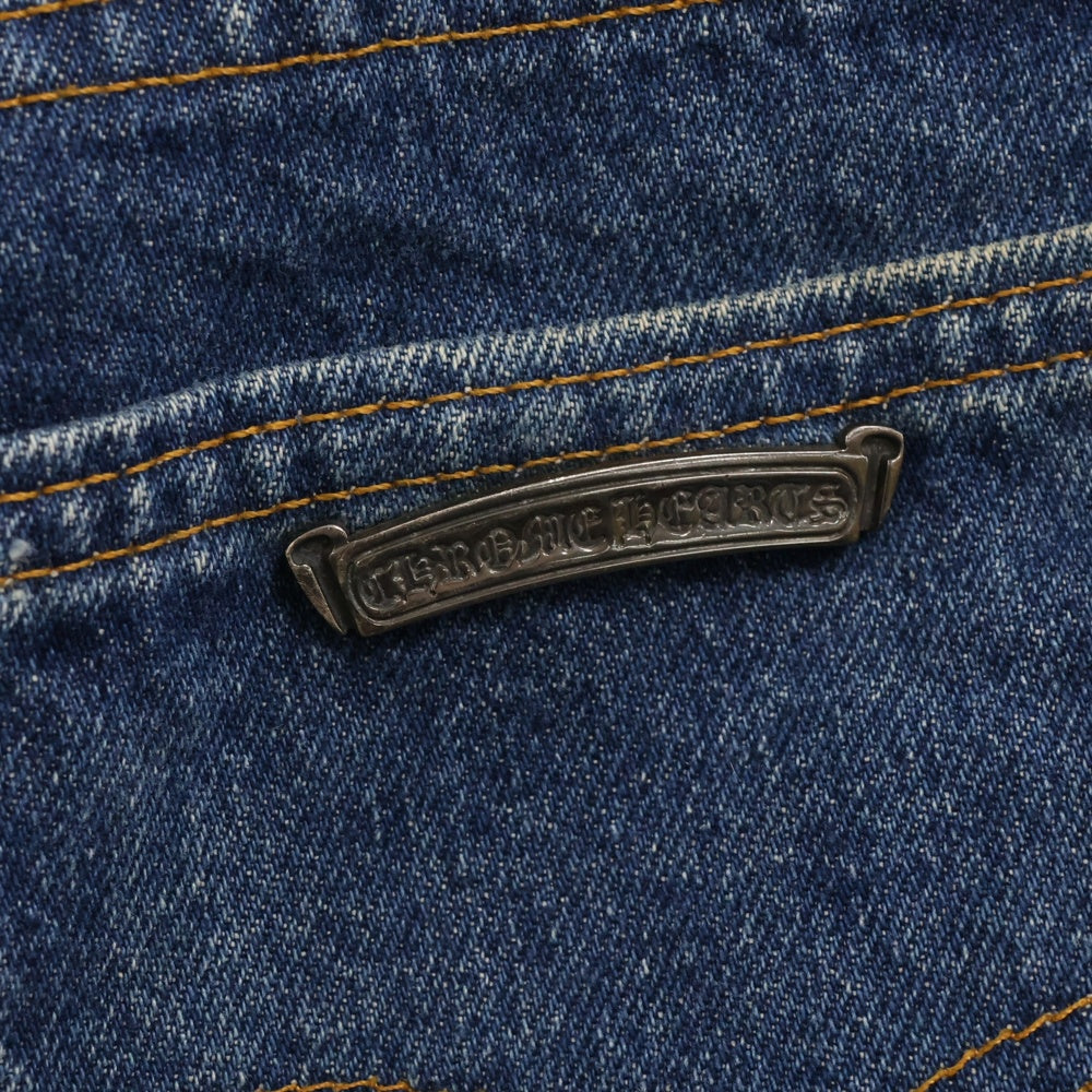 CHROME HEARTS(クロムハーツ) ×LEVI'S 517 U VNTG JEAN リーバイス517 ヴィンテージ クロスパッチ デニムパンツ パッチ インディゴ/シルバー