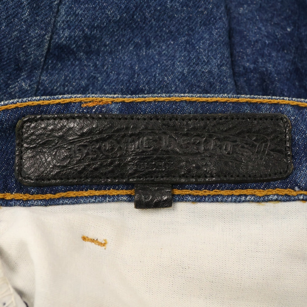 CHROME HEARTS(クロムハーツ) ×LEVI'S 517 U VNTG JEAN リーバイス517 ヴィンテージ クロスパッチ デニムパンツ パッチ インディゴ/シルバー