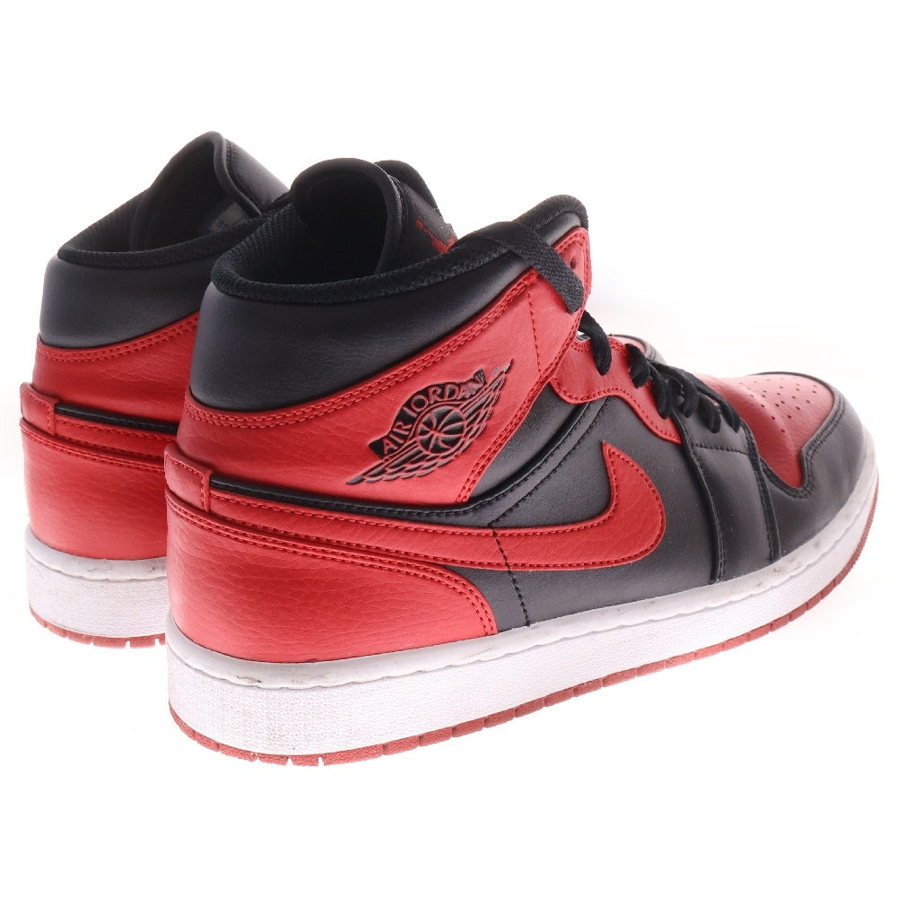 NIKE(ナイキ) AIR JORDAN 1 MID BRED 554724-074 エアジョーダン 1 ミッド ブレッド ブラック/レッド US10/28cm