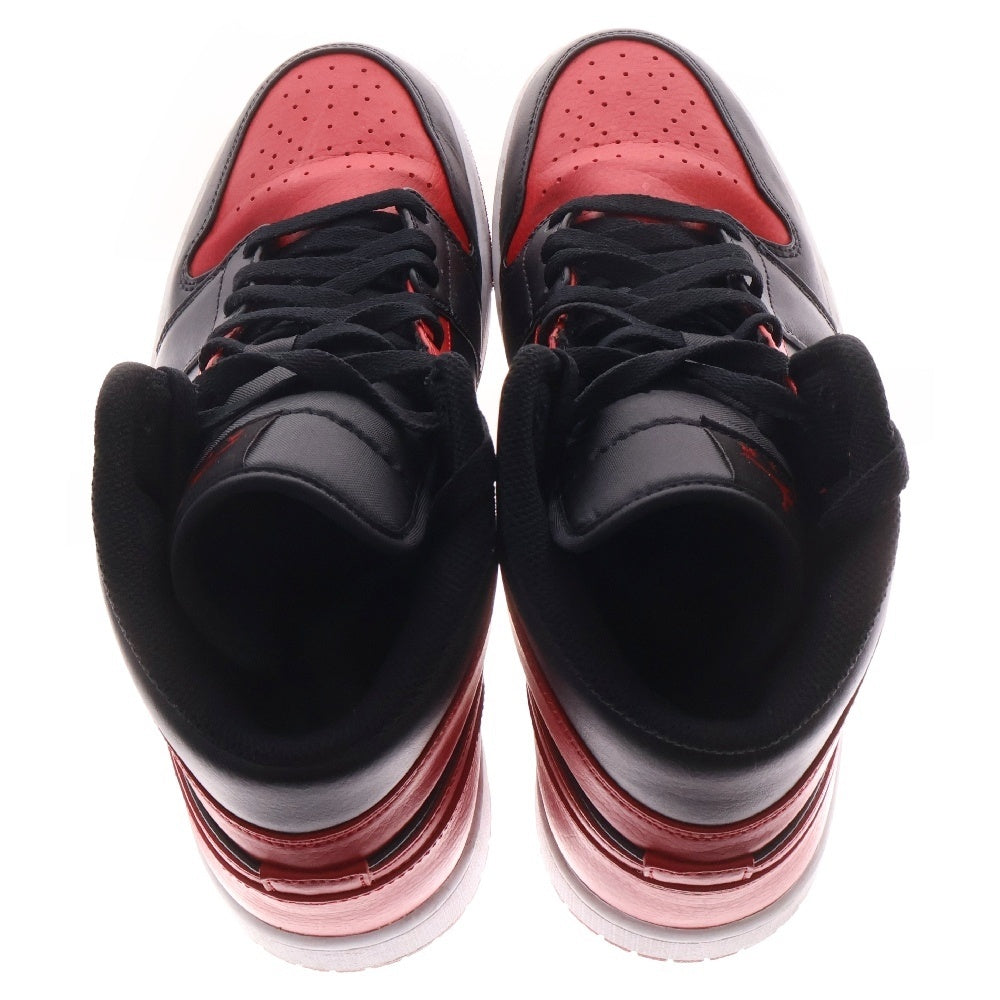 NIKE(ナイキ) AIR JORDAN 1 MID BRED 554724-074 エアジョーダン 1 ミッド ブレッド ブラック/レッド US10/28cm