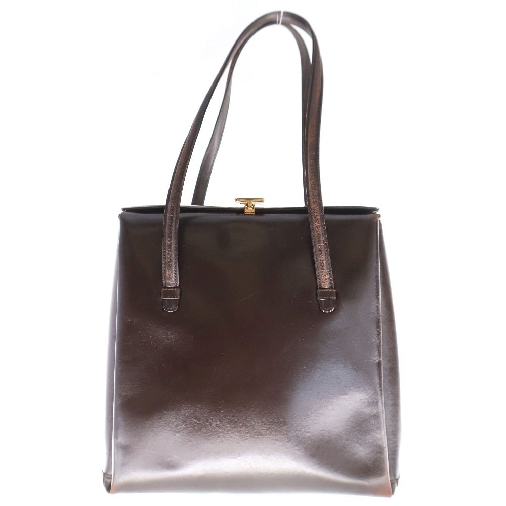 GUCCI(グッチ) オールド レザーショルダーバッグ ゴールド金具 ブラウン