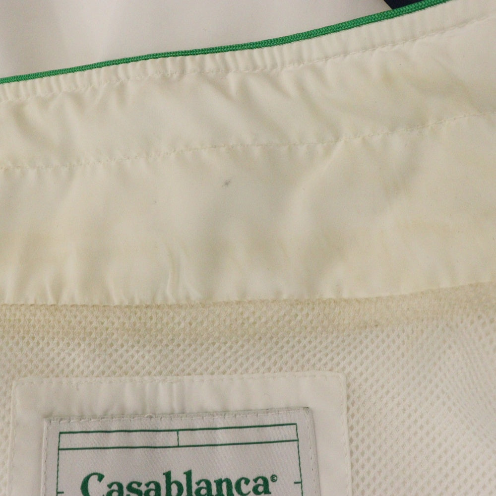 CASABLANCA(カサブランカ) Laser Detail Track Jacket レーサーディテール トラックジャケット ホワイト/グリーン