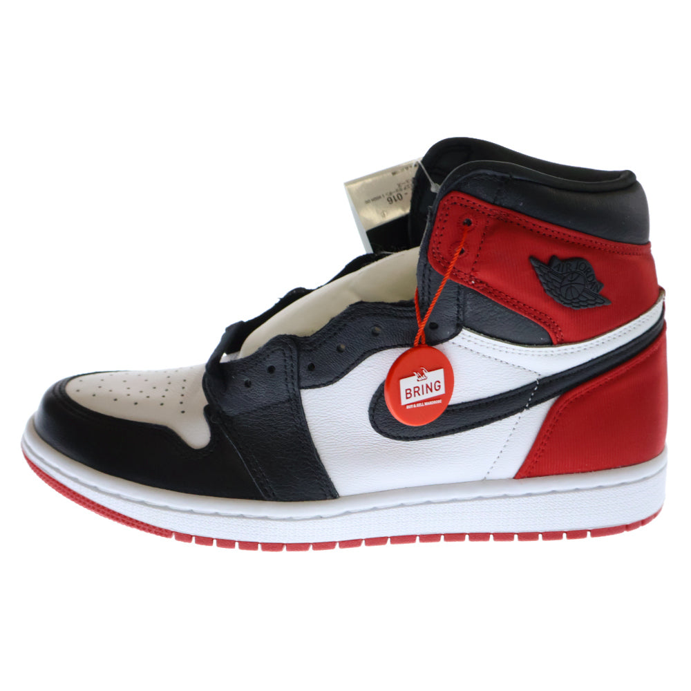 NIKE(ナイキ) WMNS AIR JORDAN 1 RETRO HIGH SATIN BLACK TOE CD0461-016 ウィメンズ エアジョーダン1 サテン ブラックトゥ ハイカットスニーカー US W9/26cm