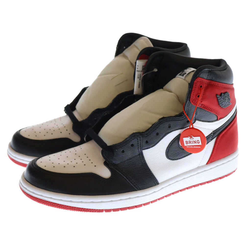 NIKE(ナイキ) WMNS AIR JORDAN 1 RETRO HIGH SATIN BLACK TOE CD0461-016 ウィメンズ エアジョーダン1 サテン ブラックトゥ ハイカットスニーカー US W9/26cm