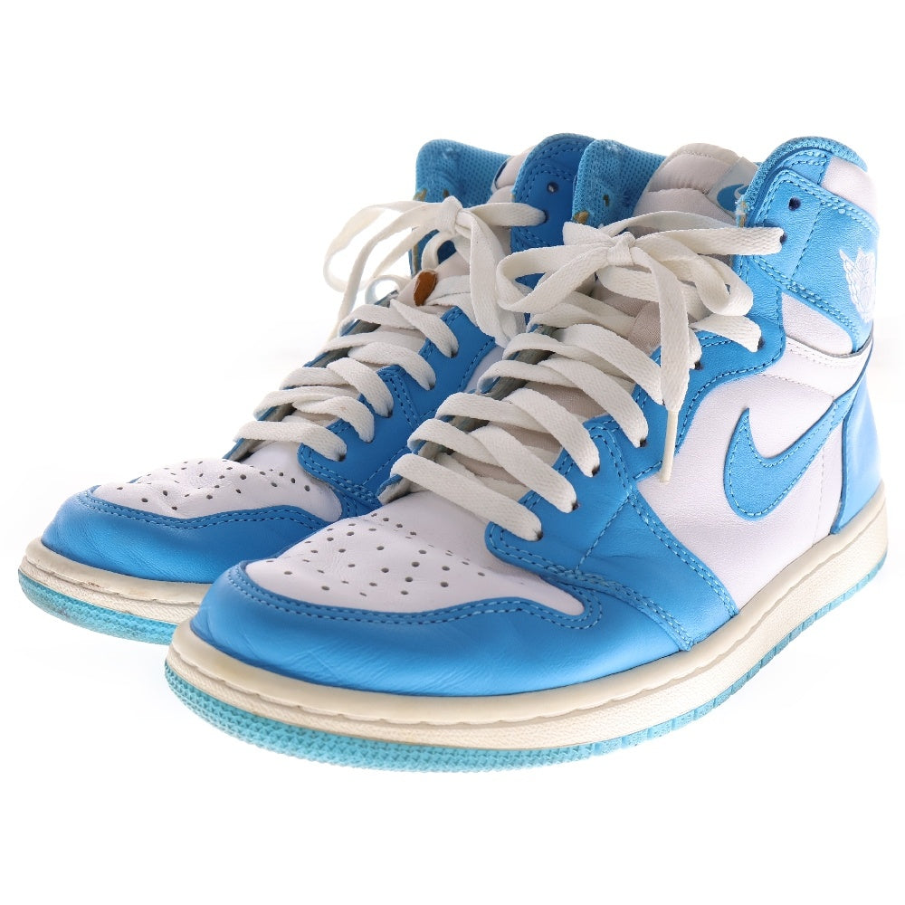 NIKE(ナイキ) AIR JORDAN1 RETRO HIGH UNC 555088-117 エアジョーダン1 ノースカロライナ ハイカットスニーカー ブルー/ホワイト US8/26cm