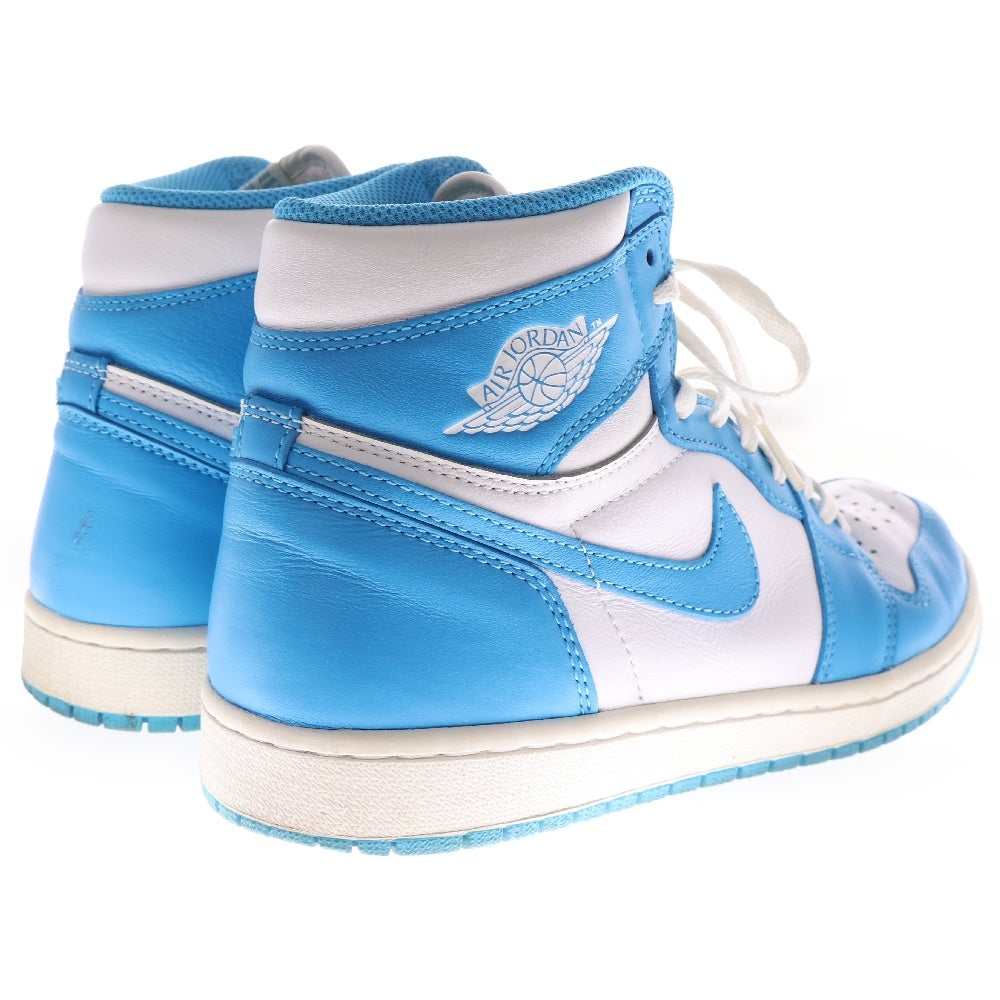 NIKE(ナイキ) AIR JORDAN1 RETRO HIGH UNC 555088-117 エアジョーダン1 ノースカロライナ ハイカットスニーカー ブルー/ホワイト US8/26cm