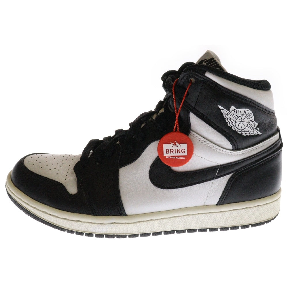 NIKE(ナイキ) 【観賞用 2013年製】AIR JORDAN 1 RETRO HIGH OG BLACK WHITE PANDA 555088-010 エアジョーダン1 パンダ ハイカットスニーカー ブラック/ホワイト US8/26cm
