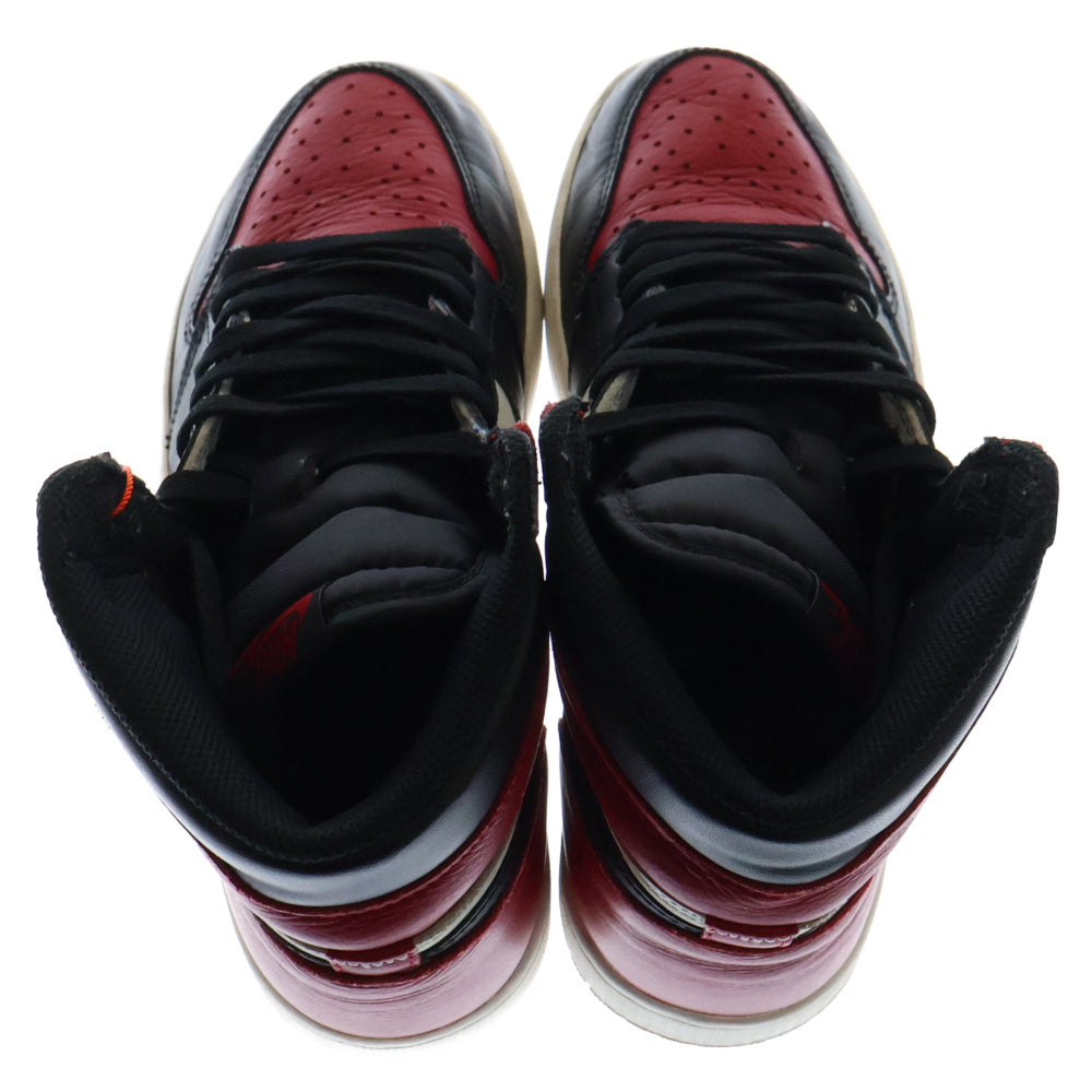 NIKE(ナイキ) AIR JORDAN 1 RETRO HIGH OG BRED TOE 555088-610 エアジョーダン1 ブレッドトゥ ハイカットスニーカー レッド/ブラック US8/26cm