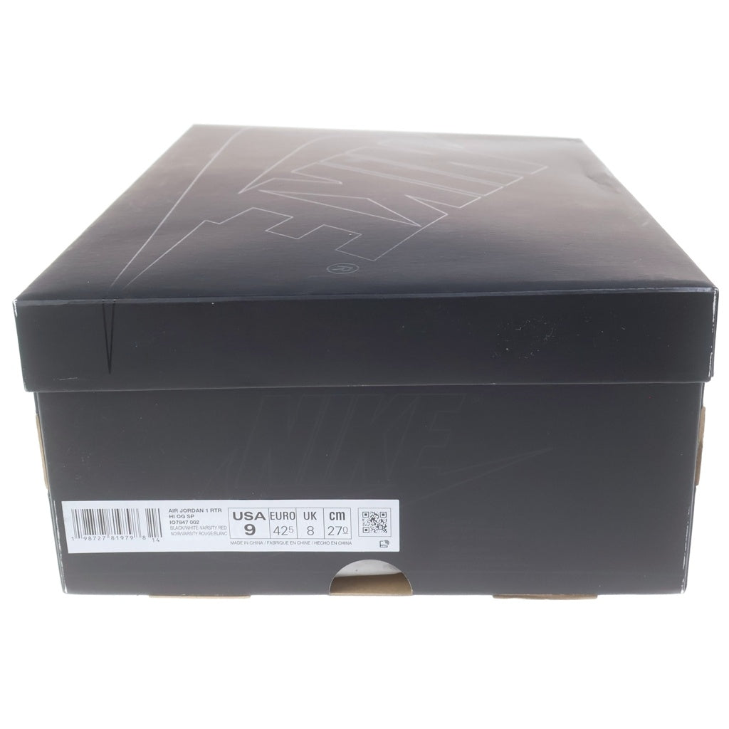 NIKE(ナイキ) ×FRAGMENT DESIGN ×UNION AIR JORDAN 1 HIGH OG フラグメントデザイン ユニオン エアージョーダン ハイカットスニーカー マルチカラー US9/27cm IO7847-002