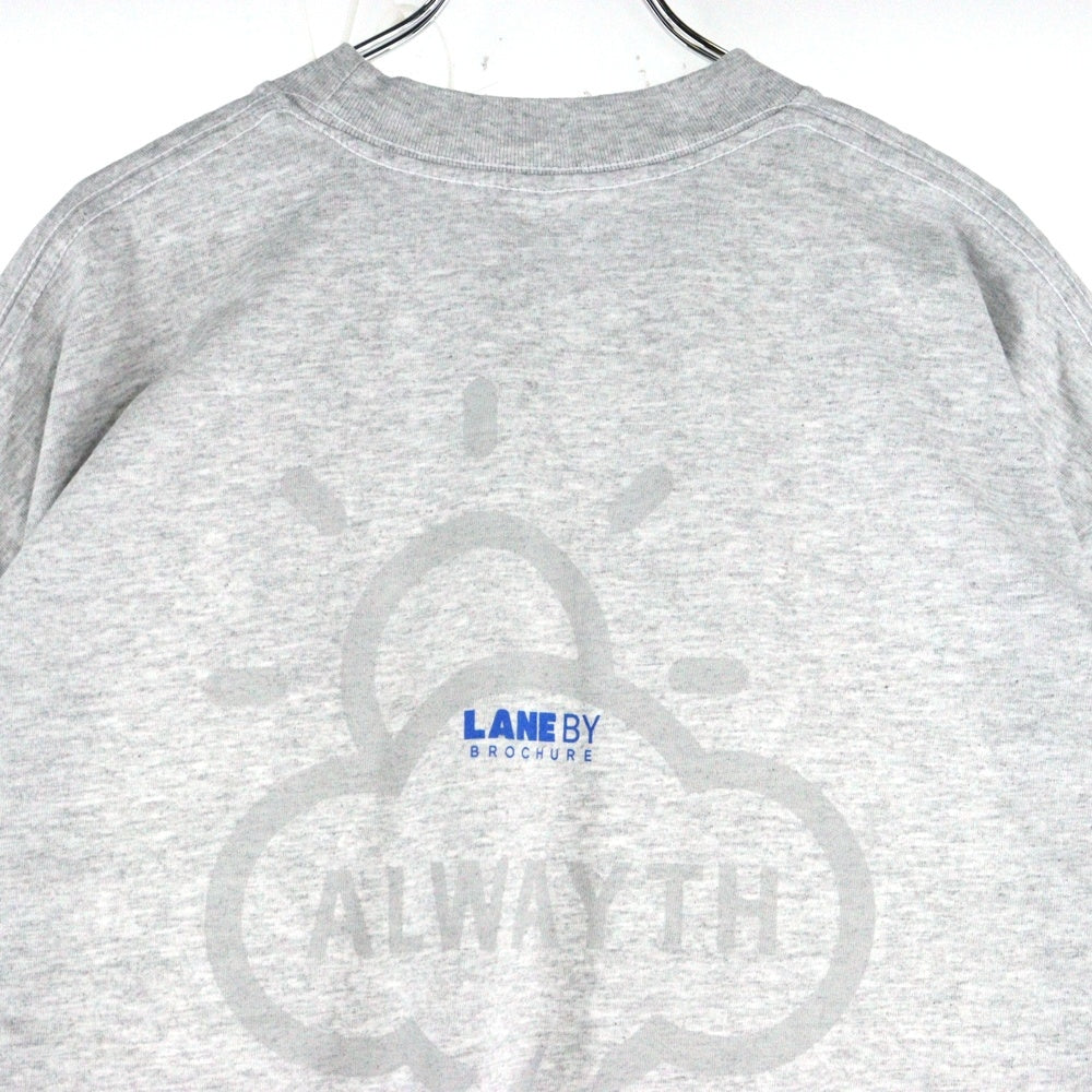LANE BY BROCHURE(レーンバイブローシュアー) ×ALWAYTH ×Setinn PROOF TEE オルウェイズ セットイン プルーフ Tシャツ グレー