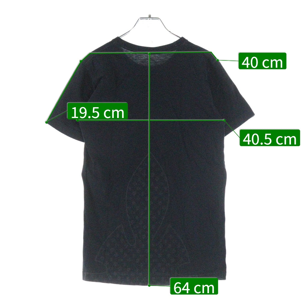 CHROME HEARTS(クロムハーツ) FLEURKNEE Tee フレアニー プリント クルーネック 半袖Tシャツ カットソー ブラック