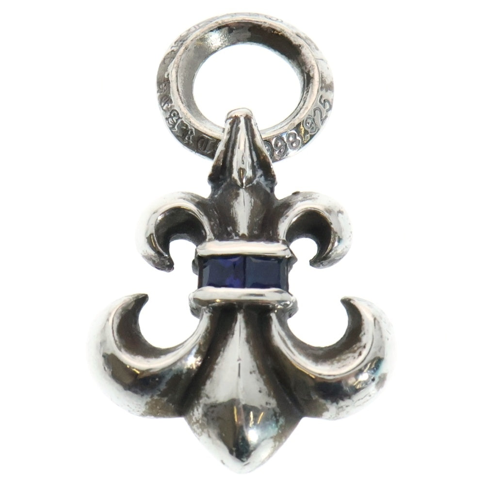 CHROME HEARTS(クロムハーツ) BS FLUER CHARM BSフレアチャーム アフターサファイア シルバー ネックレストップ