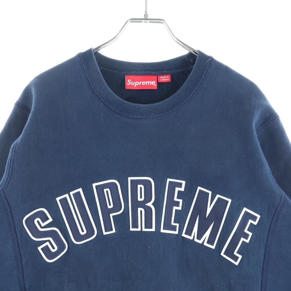 SUPREME(シュプリーム) 15AW Arc Logo Crewneck アーチロゴクルーネック クルーネックスウェット ネイビー