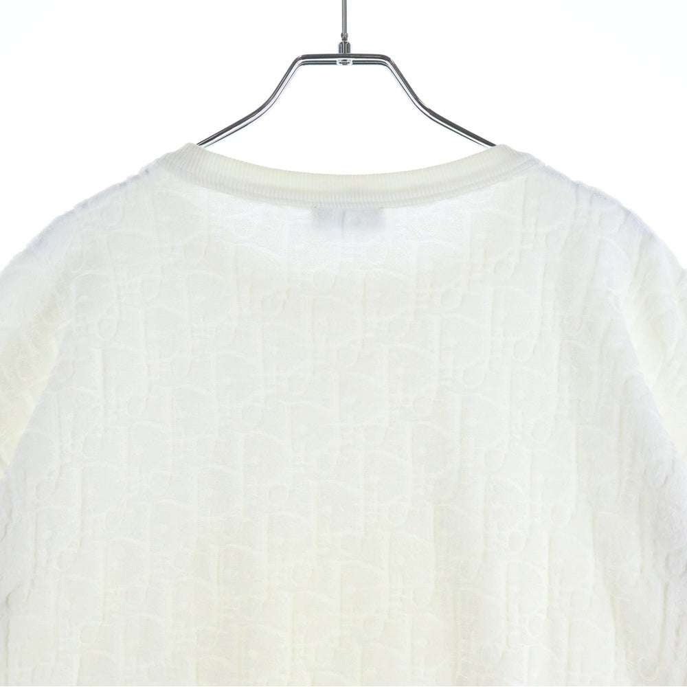 Christian Dior(クリスチャンディオール) オブリーク パイル 半袖Tシャツ ホワイト