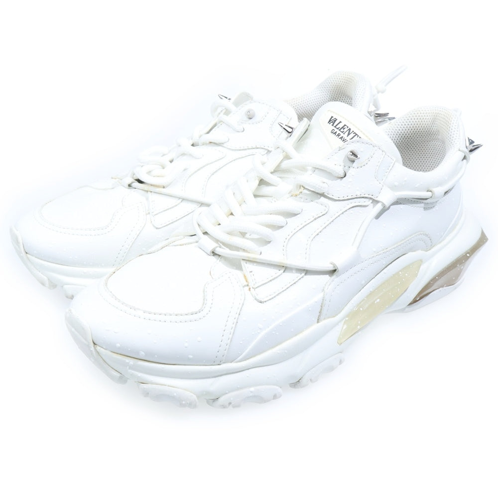VALENTINO GARAVANI(ヴァレンチノガラヴァーニ) バウンス レザー ローカットスニーカー ホワイト MQB20Y042