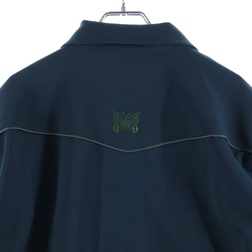 Needles(ニードルス) Piping Cowboy Jacket ロゴ刺繍 カウボーイジャケット グリーン QV217