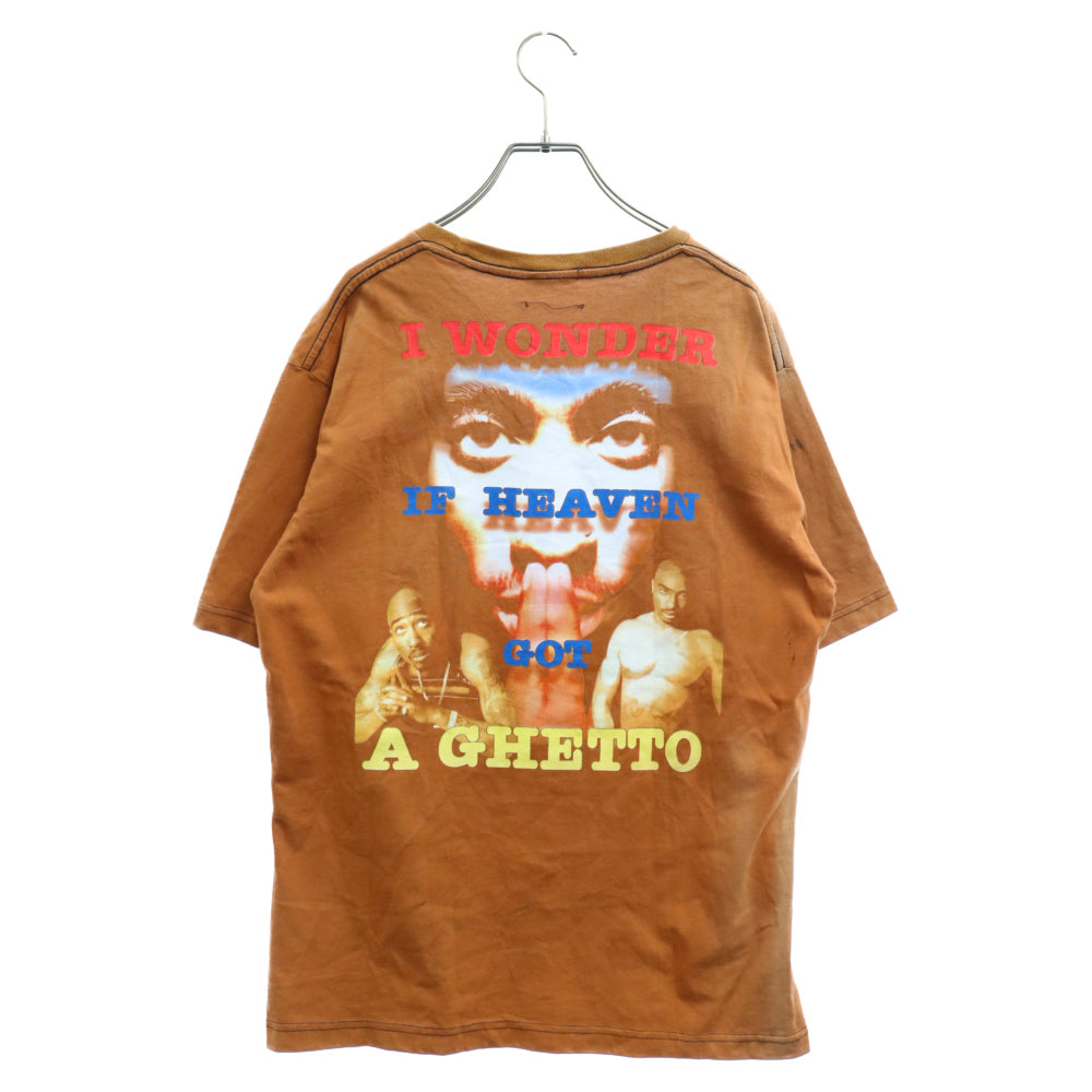 VINTAGE(ヴィンテージ) 00s 2PAC ALL EYEZ ON ME 2パック オールアイズオンミー 半袖カットソー プリントTシャツ ブラウン