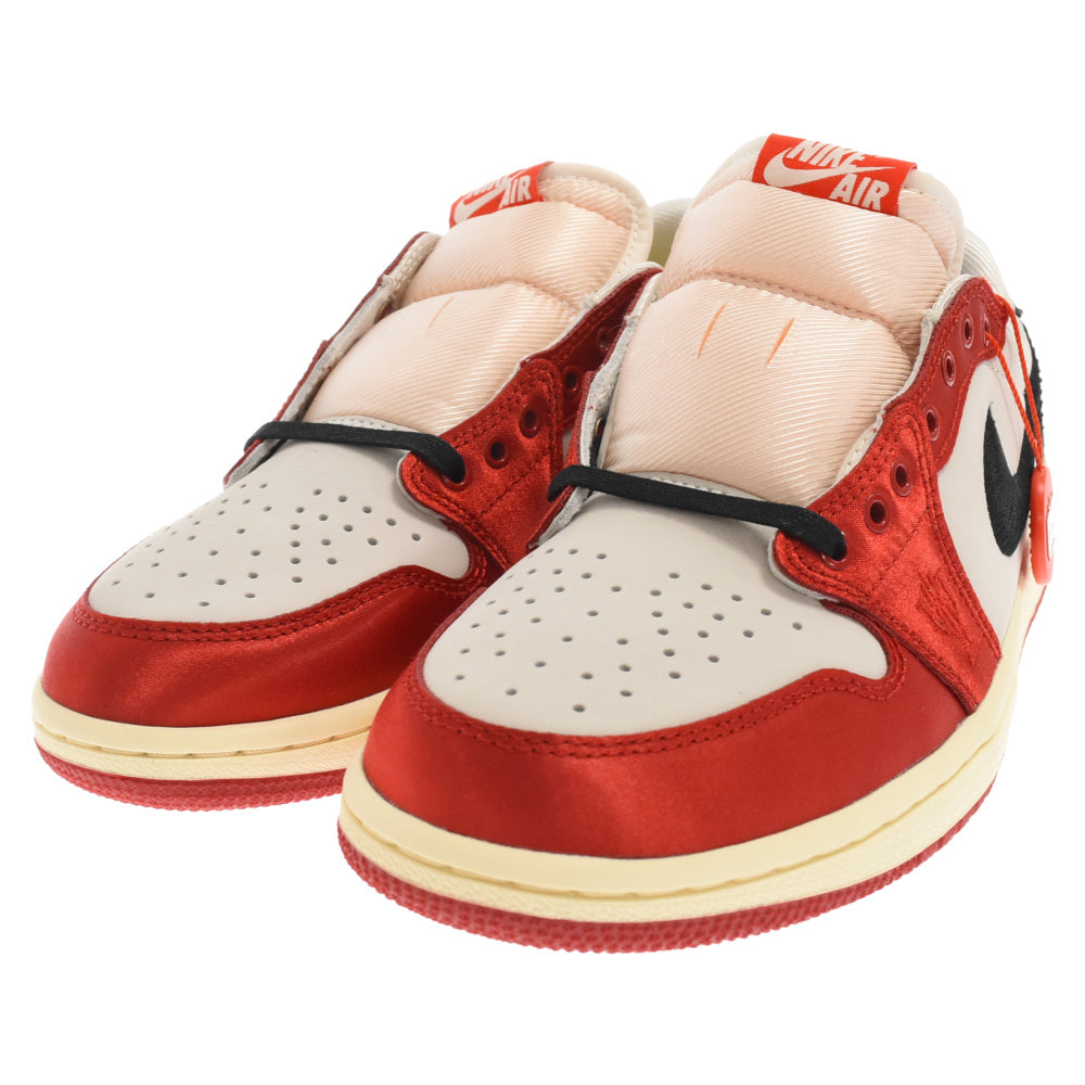NIKE(ナイキ) ×Trophy Room AIR JORDAN 1 LOW OG トロフィールーム エアジョーダン1 ローカットスニーカー レッド/ブラック US8.5/26.5cm FN0432-100
