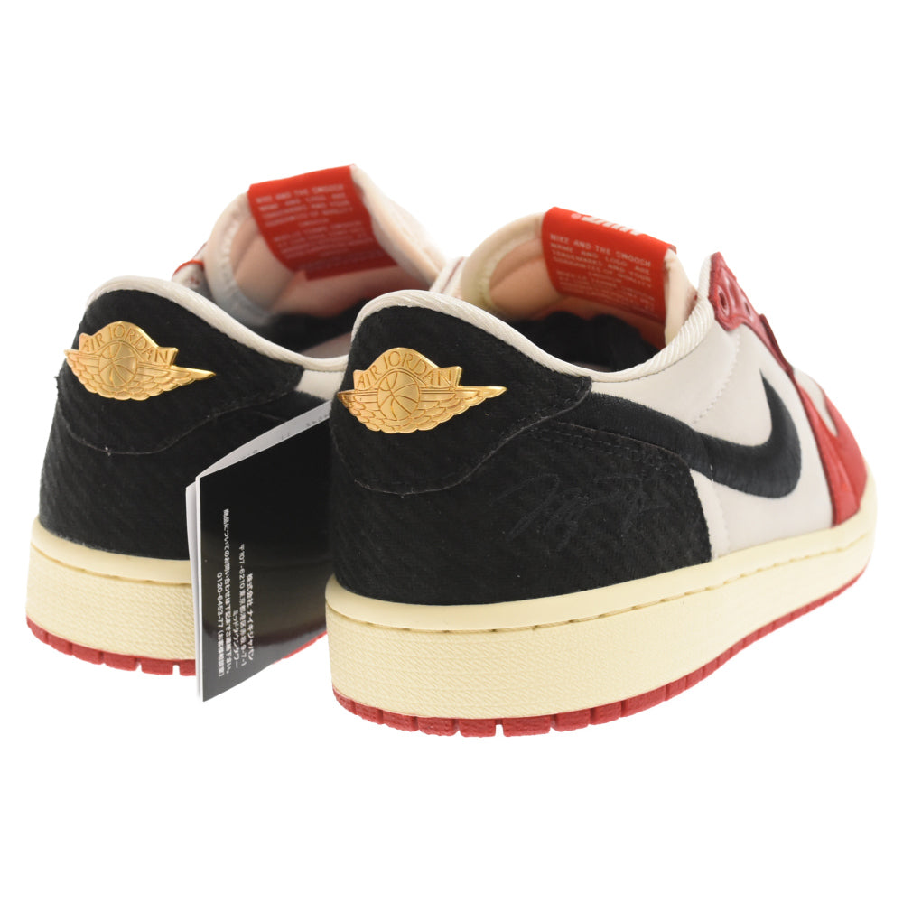 NIKE(ナイキ) ×Trophy Room AIR JORDAN 1 LOW OG トロフィールーム エアジョーダン1 ローカットスニーカー レッド/ブラック US8.5/26.5cm FN0432-100