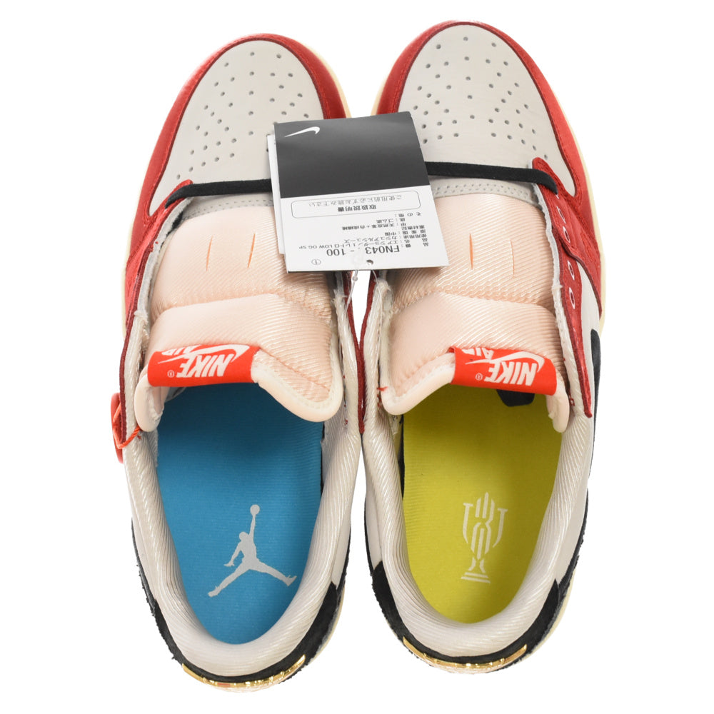 NIKE(ナイキ) ×Trophy Room AIR JORDAN 1 LOW OG トロフィールーム エアジョーダン1 ローカットスニーカー レッド/ブラック US8.5/26.5cm FN0432-100