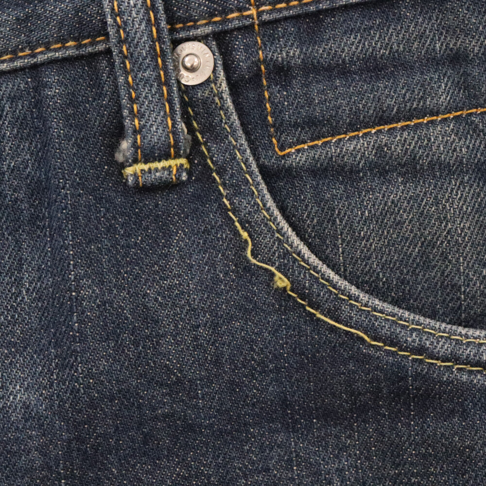 VISVIM(ヴィスヴィム) 15AW SOCIAL SCLPTR 01 SLIM UNWSD V.F ボタンフライデニムパンツ インディゴ
