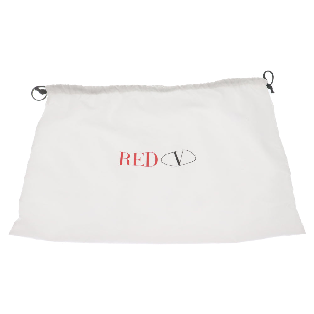 RED VALENTINO(レッド ヴァレンティノ) レザーハンドバッグ セカンド クラッチバッグ ブラック